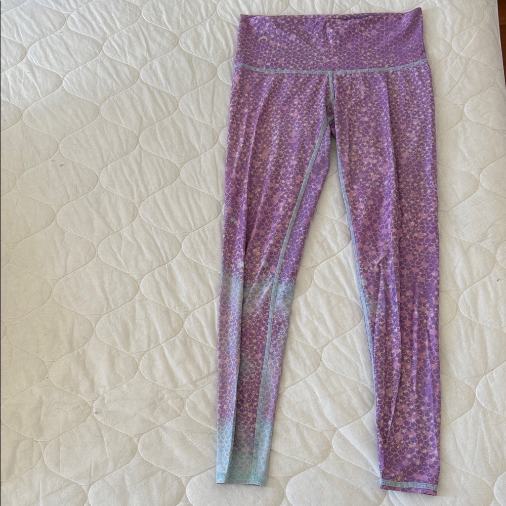 Teeki mermaid fairy queen purple leggings - Picture 2 of 4